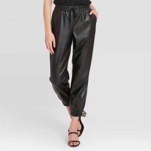 Tahari Faux Leather Jogger New with Tags